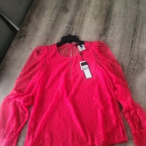 Elegant Pink Lace Women’s Top